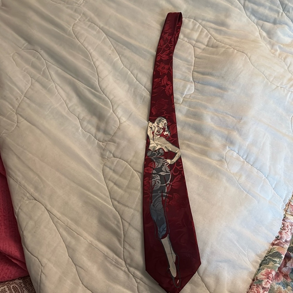 VINTAGE MENS SILK MARILYN MONROE TIE